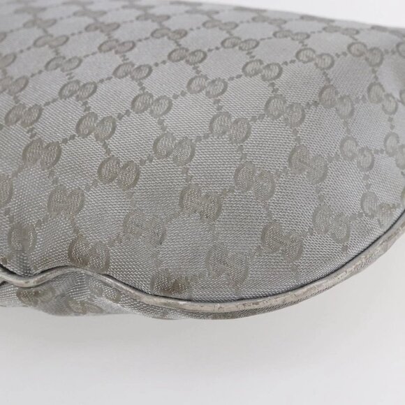 GUCCI GG Canvas Newbrit Shoulder Bag Silver Gold 169998 Auth 146706 - Picture 4 of 16